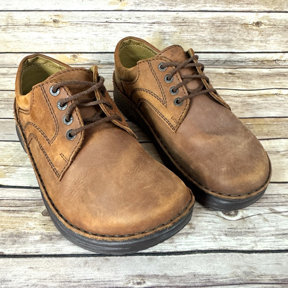 Birkenstock Unisex Brown Nubuck Leather Lace Up Shoes Size 41 Mens 8 Womens 10 - Picture 1 of 9